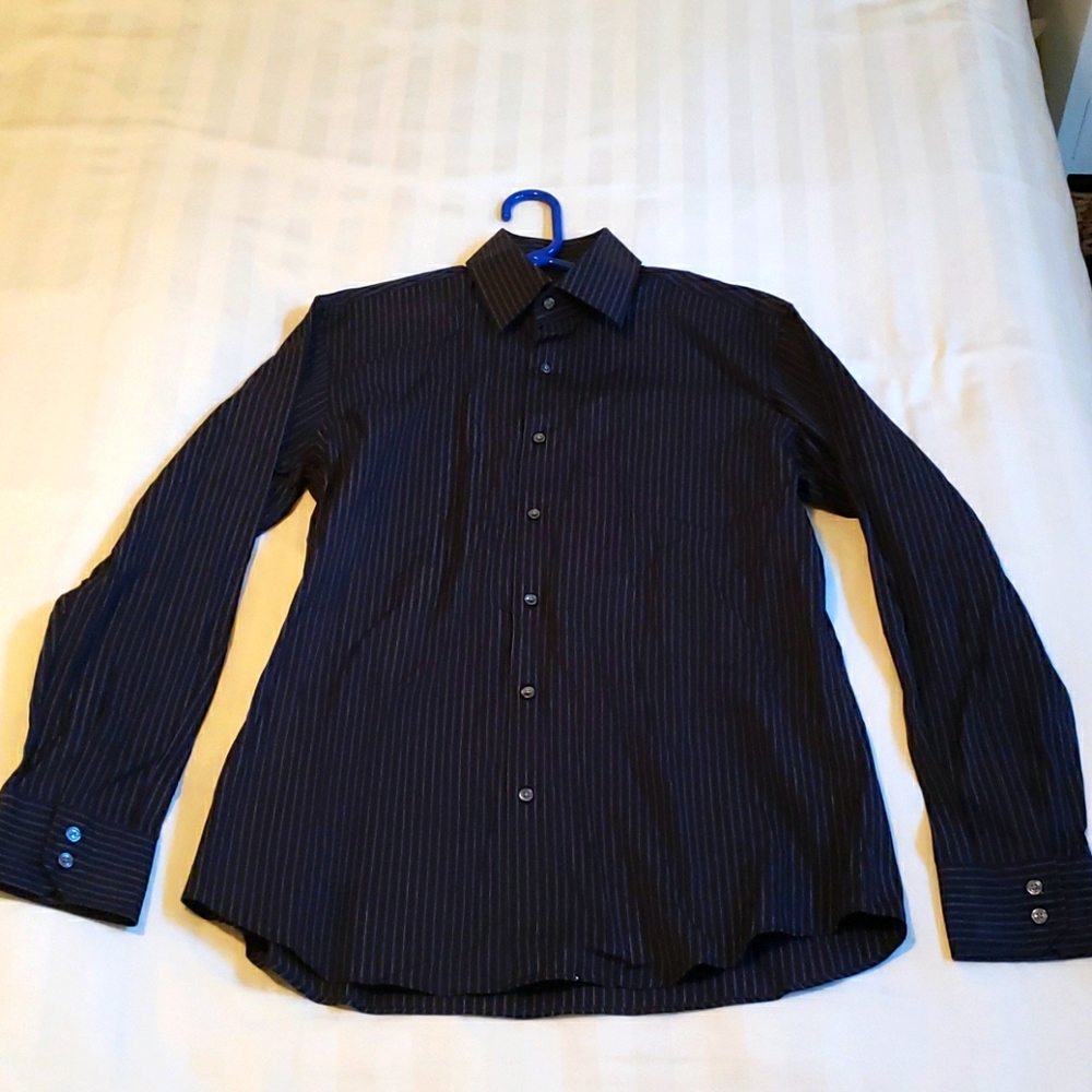 Hugo Boss Dress Shirt. Pin Stripe. 16x34-35